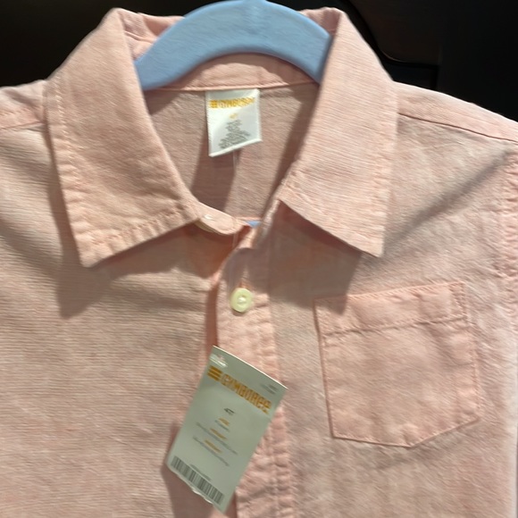 Gymboree *pale pink* Linen blend long sleeve 4T NWT - Picture 3 of 4